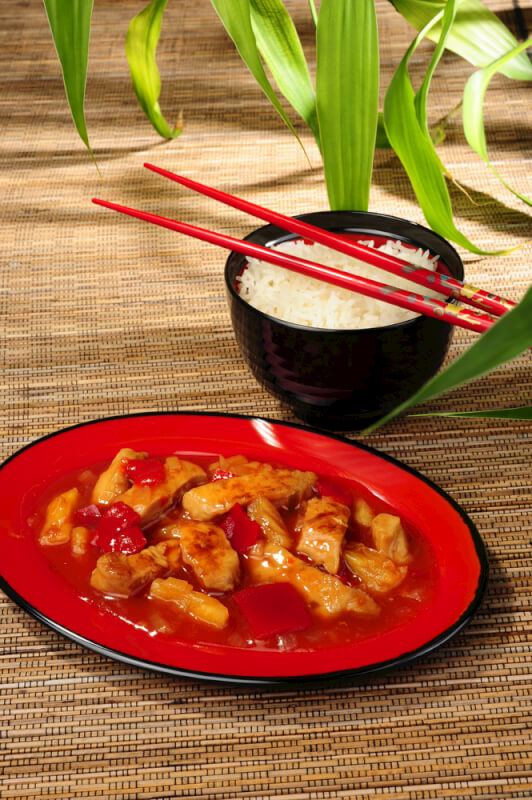 Hähnchen süß-sauer mit Basmatireis » Jetzt Rezept ansehen